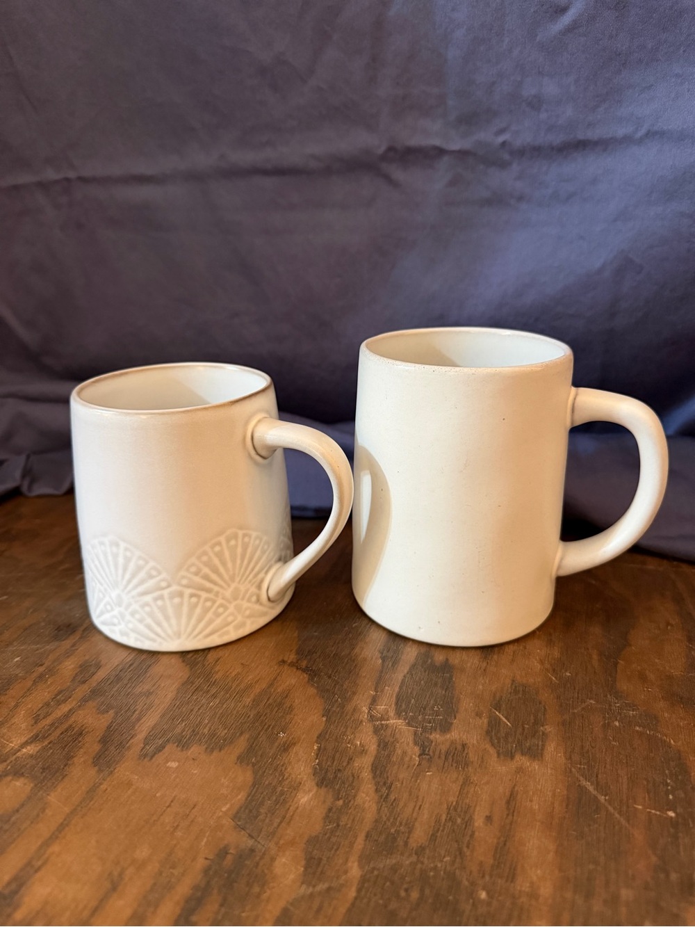Hearth & Hand Magnolia Stoneware Coffee Mugs 2 cream neutral